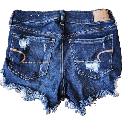 American Eagle Ripped Jean Shorts Womens Size 6
