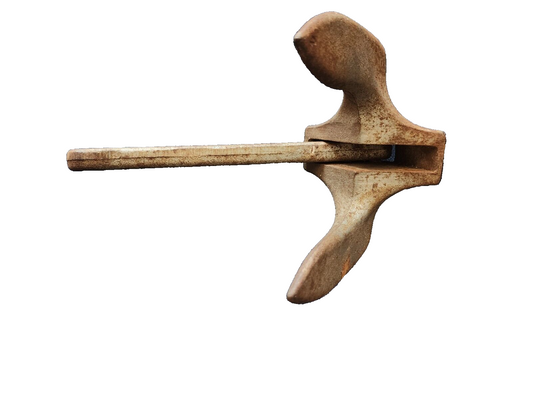 Vtg ANCHOR N15 Roloff Mfg. Corp. Cast Iron Marine Boat Anchor Kaukauna