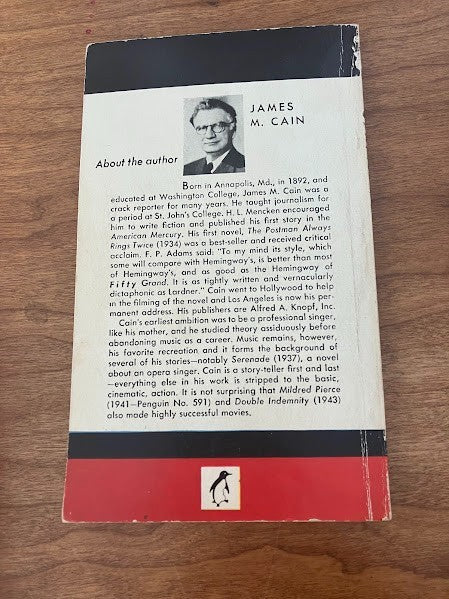 Penguin Books - Serenade by James M. Cain