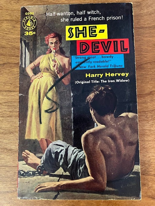 Vtg Paperbacks - "She Devil" & "Girl On The Loose" Pyramid Books - lot of 2