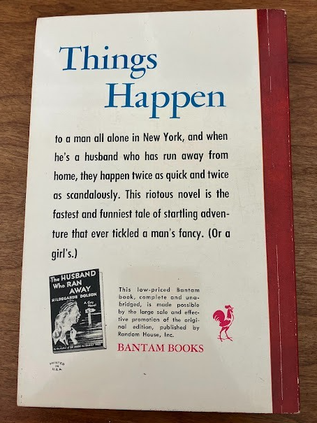 Vtg Paperback - THE HUSBAND WHO RAN AWAY by Hildegarde Dolson