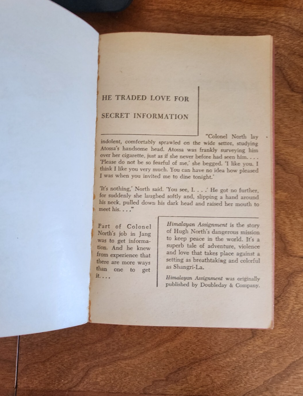 Himalayan Assignment by F. Van Wyck Mason #929 1953