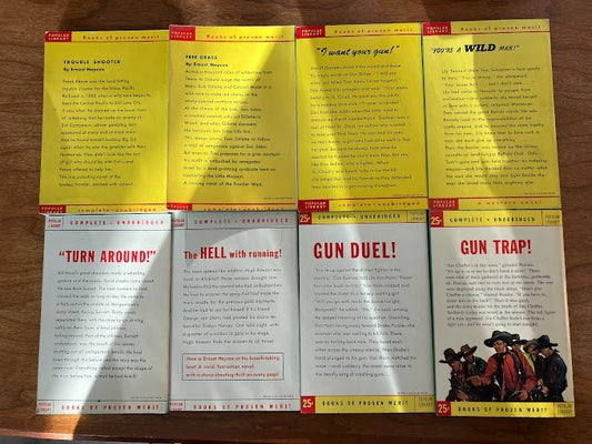 Vintage Paperbacks - Ernest Haycox - Popular Library - Lot Of 8