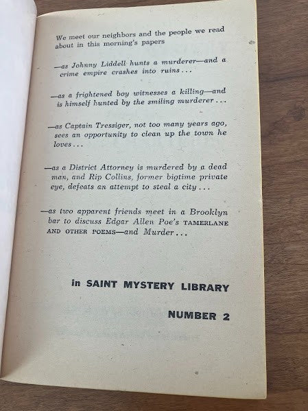 The Saint Mystery Library - Witness to Death by Wenzell Brown