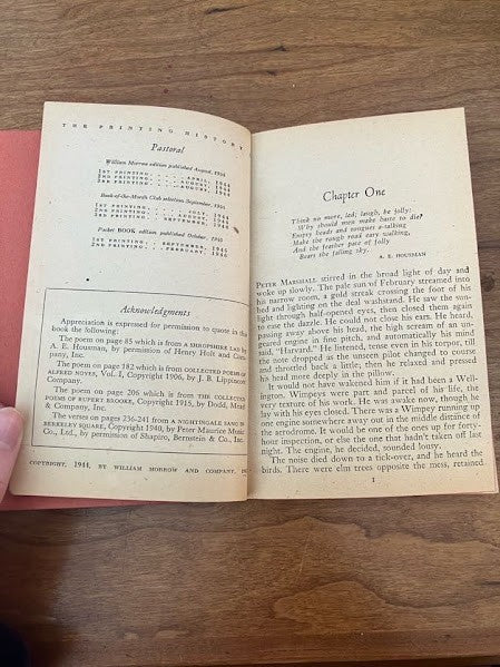 Vtg Pocket Book - PASTORAL By Nevil Shute