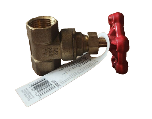 Mueller Industries Pro Line Series Brass Manual Gate Valve 1/2" 200 PSI