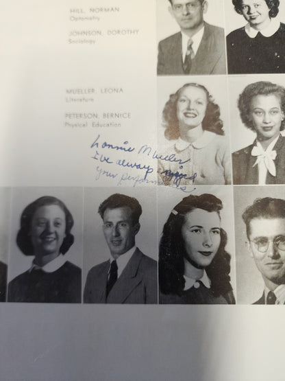  PACIFIC UNIVERSITY OREGON,HEART OF OAK 1948 YEARBOOK-MARGARET WICKMAN