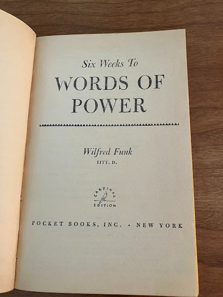 Cardinal Edition Books - Words of Power / Perfect Spelling (lot of 2)