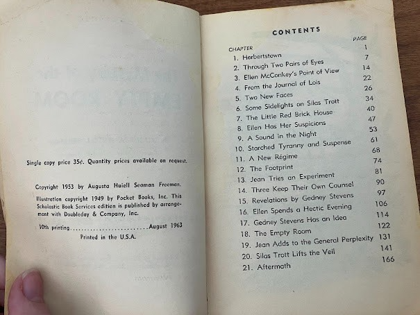 Vtg Paperback - The Mystery of the Empty Room by Seaman, Augusta Huiell