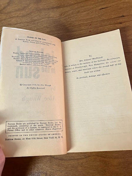 Bantam Books - Island in the Sun by Alec Waugh
