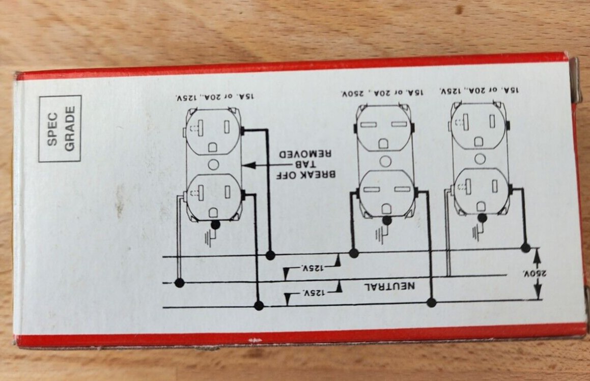 PASS & SEYMOUR LEGRAND, 20A, 125V, Light Almond