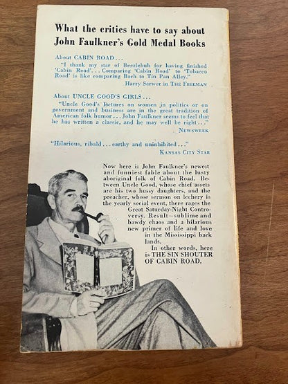Gold Medal Books - The Sin Shouter of Cabin Road by John Faulkner