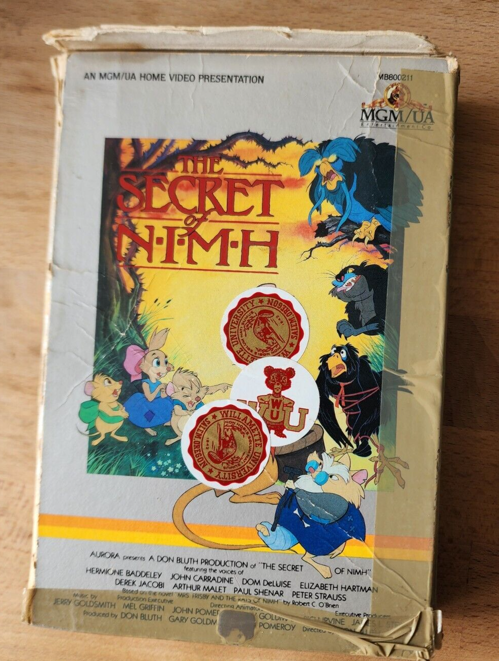 The Secret Of NIMH (MGM/UA Home Video, 1982, BETAMAX) 1st Release RARE
