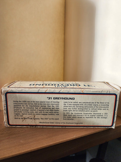 Vintage Avon Blue Greyhound Bus Line 5 oz. Everest After Shave