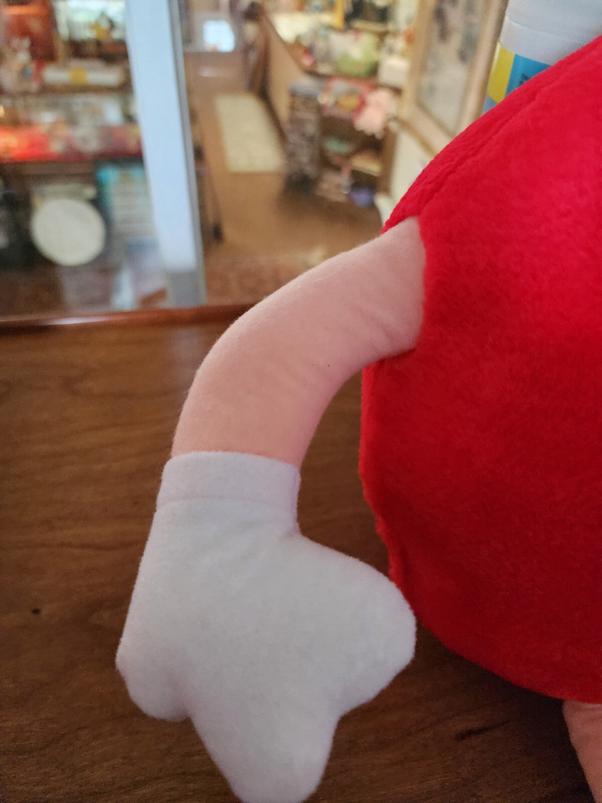 Vintage 1987 M&M's RED Fun Friend Stuffed Toy Plus