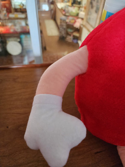 Vintage 1987 M&M's RED Fun Friend Stuffed Toy Plus