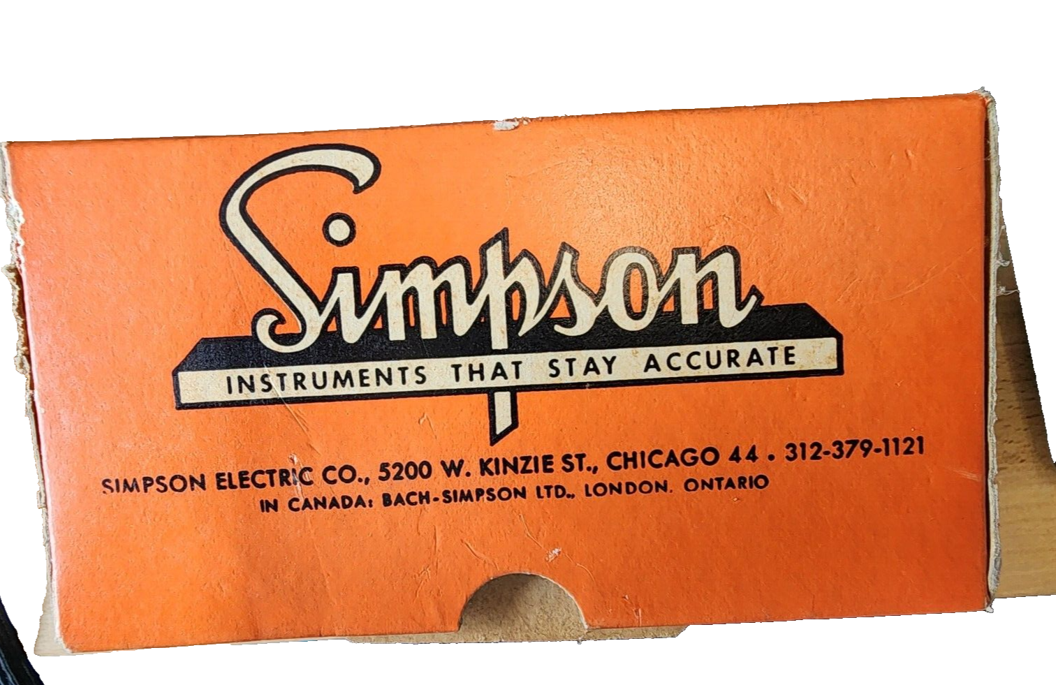 SIMPSON INSTRUMENTS #0610- 0-5 A.C. AMPERES DC AMPS Model 29