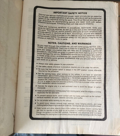 1989 Ford Compact Truck Factory Shop Service Repair Manual Set of 2