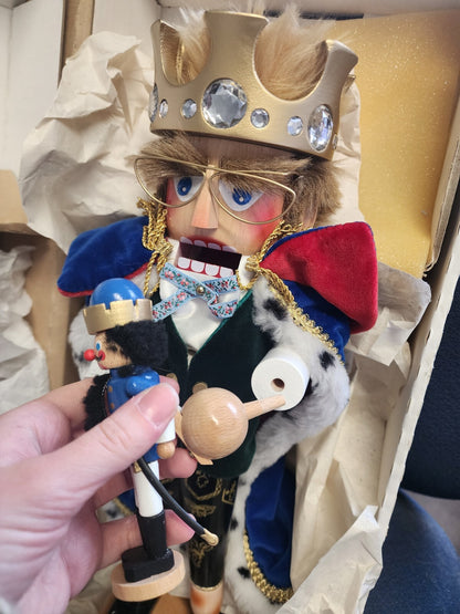 Steinbach JUBILEE KING S1000 King of Nutcracker 19" SIGNED 1996 Limited Edition
