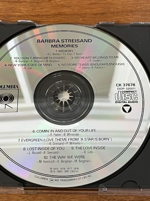 CDs - Barbra Streisand - (Lot of 2) Memories and Love Like Ours