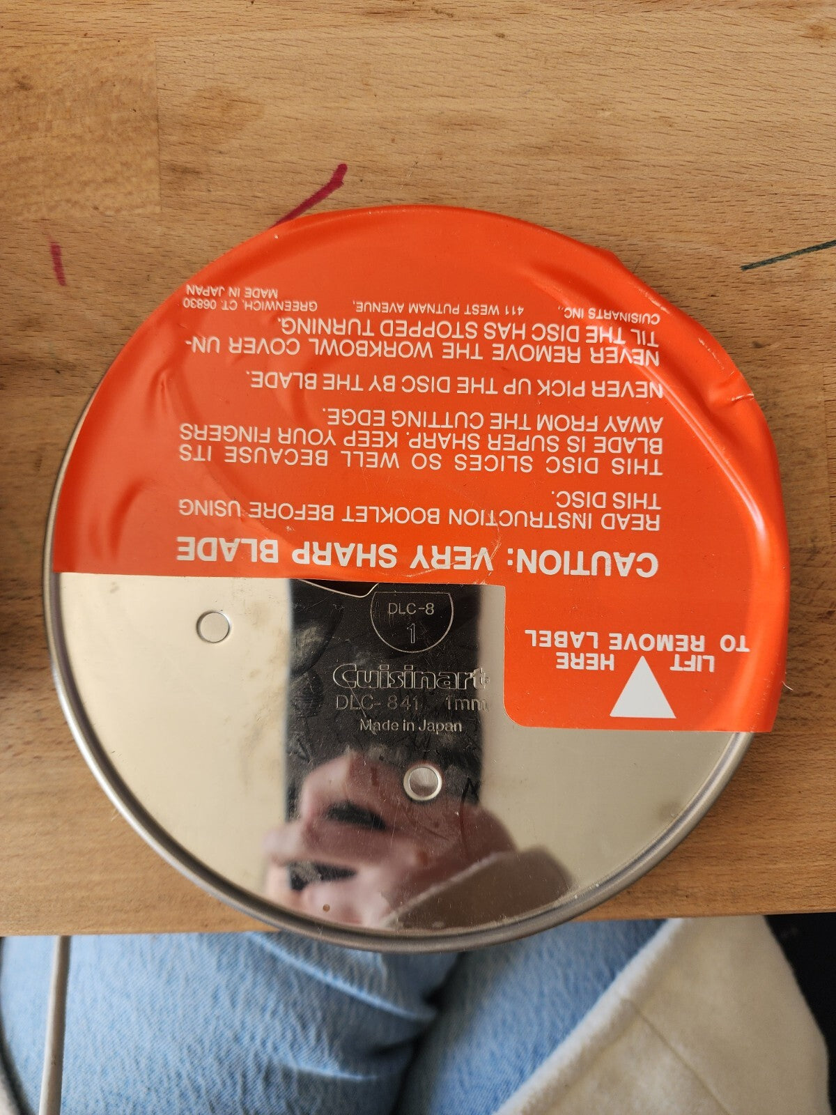 CUISINART 7-SLOT DISC HOLDER Storage Rack Comes with 7 Blades