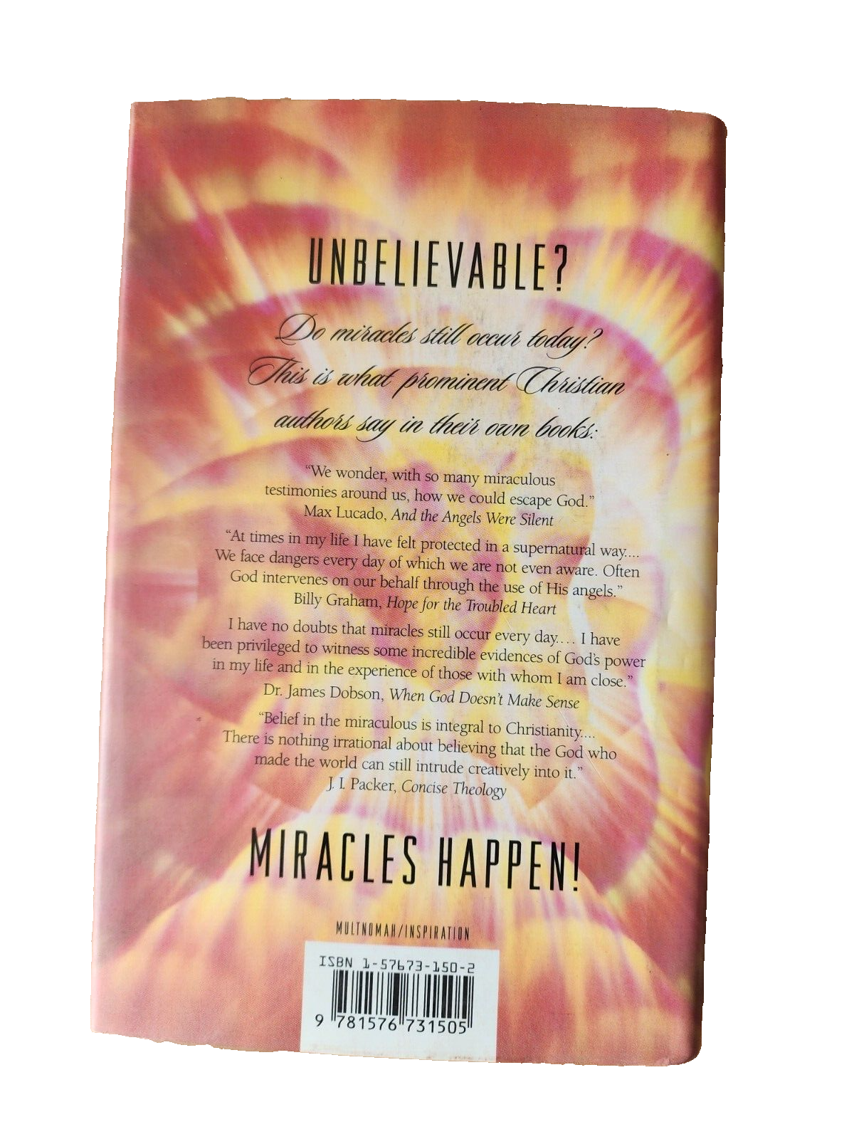 Unsolved Miracles Compiled by John Vahn Diest
