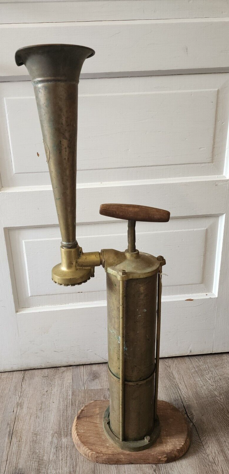 Antique Vtg Original Nautical Marine Ship SWEDEN Foghorn TYFON Working
