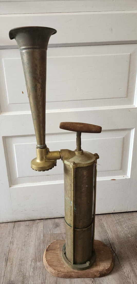 Antique Vtg Original Nautical Marine Ship SWEDEN Foghorn TYFON Working