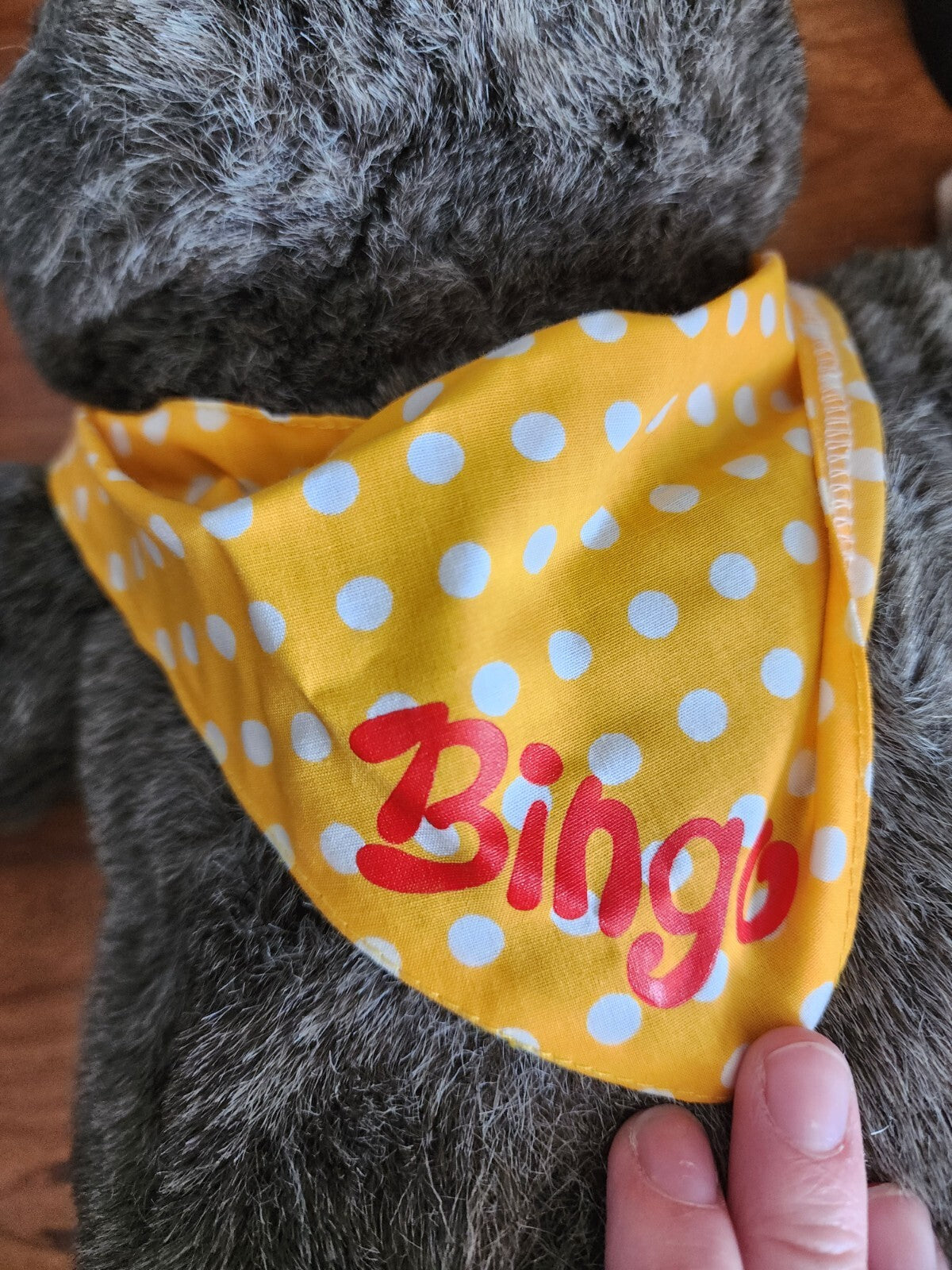 Hasbro Softies Bingo Bear Plush Hand Puppet 1986