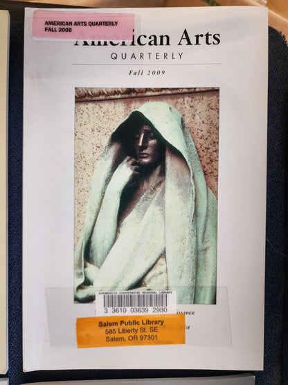 Lot of 4 American Arts Quarterly Back Seasonal Issues 2009