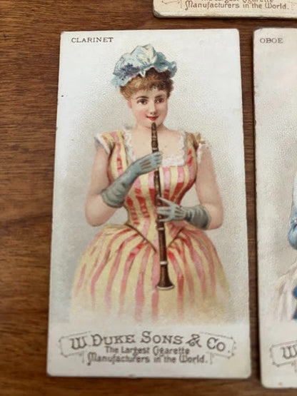 Duke Sons & Co. Cigarettes MUSICAL INSTRUMENTS - lot of 5