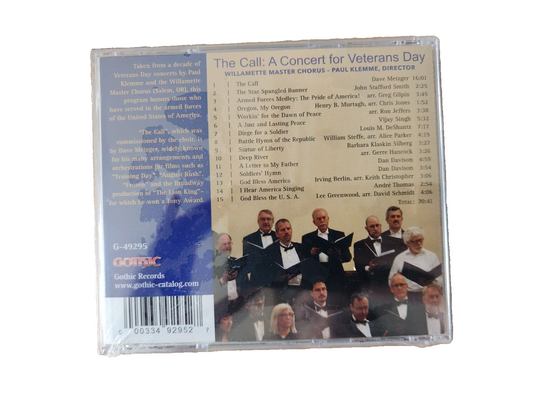 Metzger / Willamette - The Call - A Concert for Veterans Day [New CD]