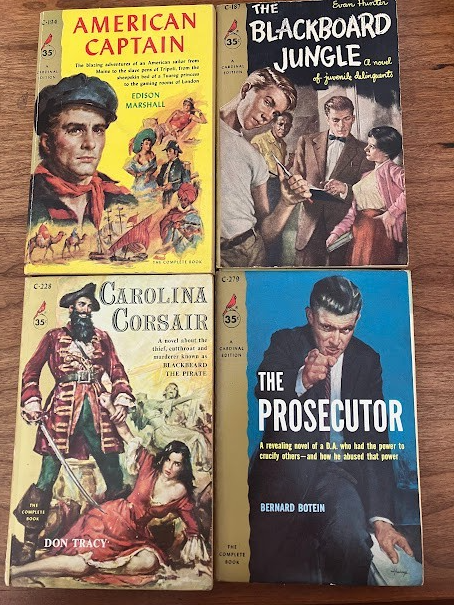 Vtg Paperbacks - Cardinal Books - lot of 4