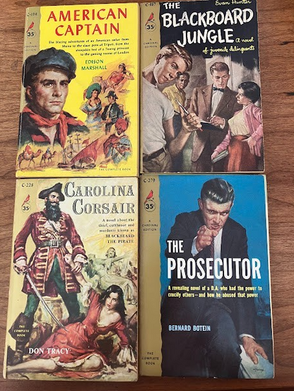 Vtg Paperbacks - Cardinal Books - lot of 4