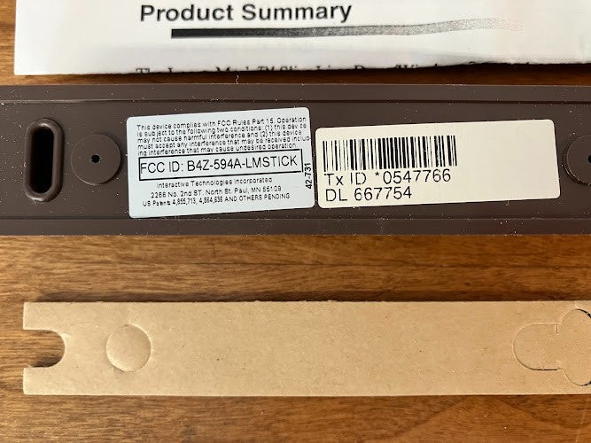 60-499-11-319.5 - Slimline Door/Window Sensor - Brown