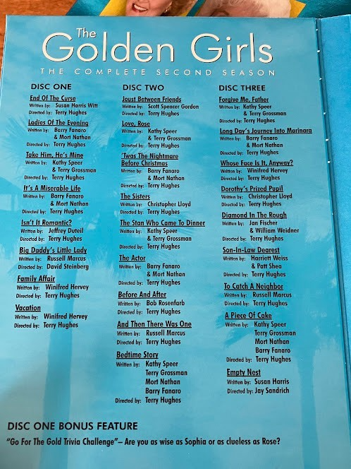 DvDs - The Golden Girls - The Complete first, second, fourth, and fifth Seasons