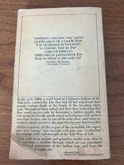 Vintage Paperback - Ishi the Last of His Tribe by Theodora Kroeber