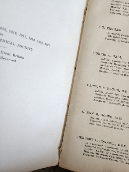 Automobile Engineering Volume III - 1920, American Technical Society