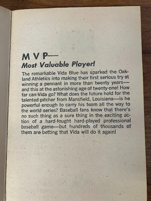 Vintage Paperback - Richard Deming: VIDA - Baseball Pitcher