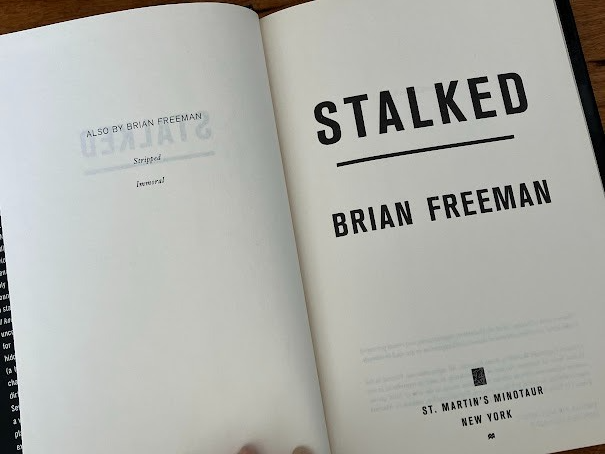 Stalked Large Print Edition Brian Freeman