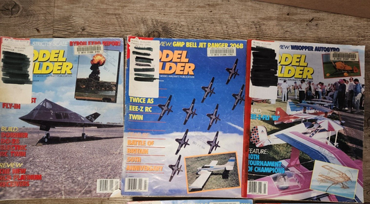 Model Builder Airplane Aviation Magazines RC Modeler 1991 full year 12 issues