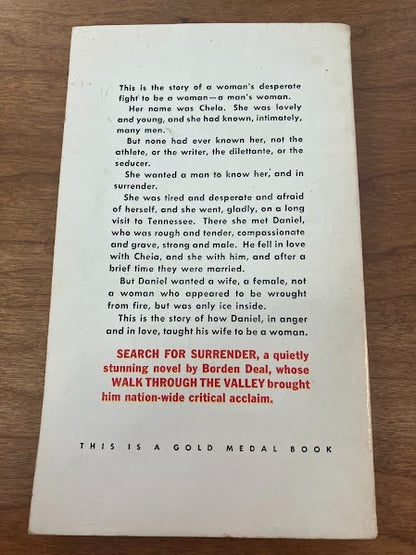 Gold Medal Book - SEARCH FOR SURRENDER by BORDEN DEAL