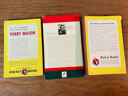 Vtg Paperbacks - lot of 3 - Erskine Caldwell