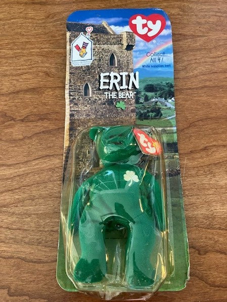 TY McDonalds Beanie Baby - Erin Maple Britannia Glory the Bear - FULL SET OF 4