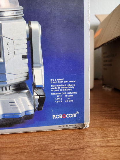 Vtg 1984 Battery Operated Robocom w/Voice Recognition