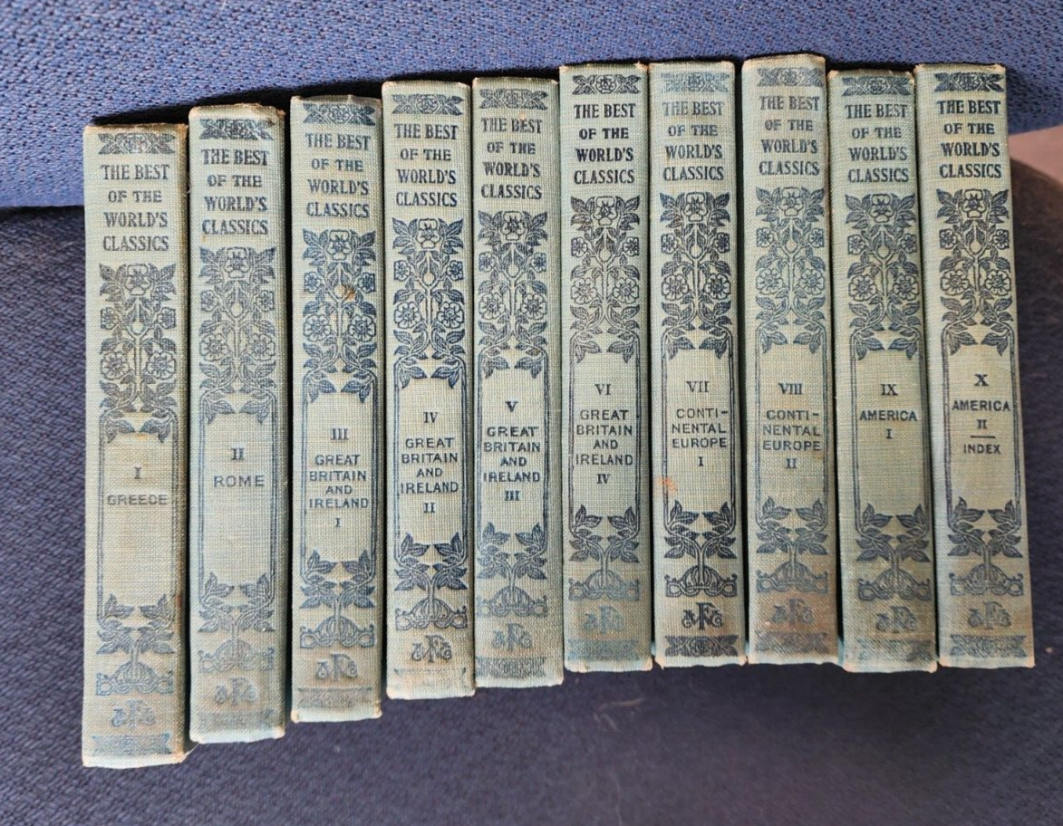 The Best Of The World’s Classics By Henry Cabot Lodge Editor In Chief 1909 Set