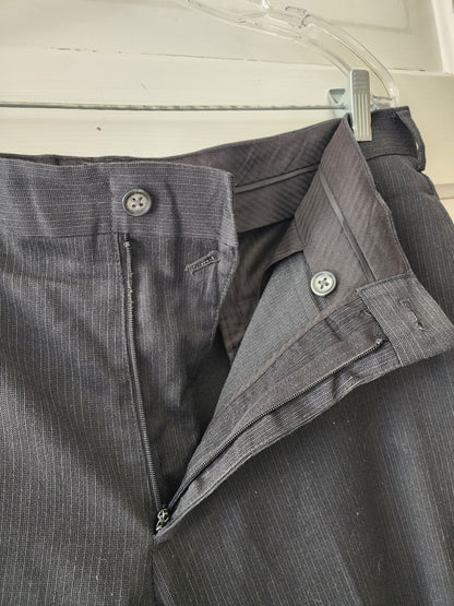 Pants Black 38x30 Dress Pin Stripe
