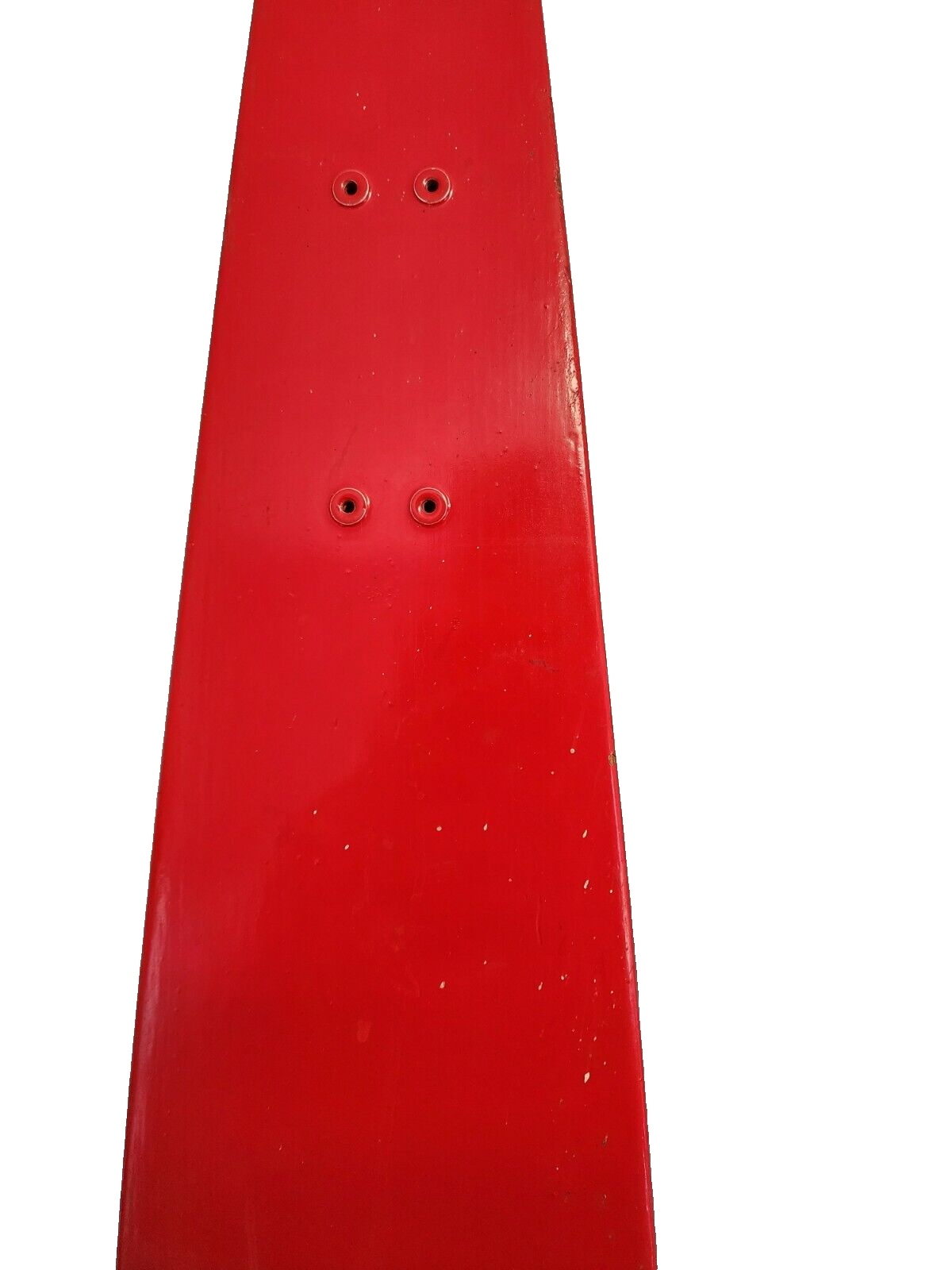 Red vintage pair of adjustable water skis