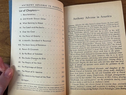 Vtg Paperback - Hervey Allen / ANTHONY ADVERSE IN AMERICA