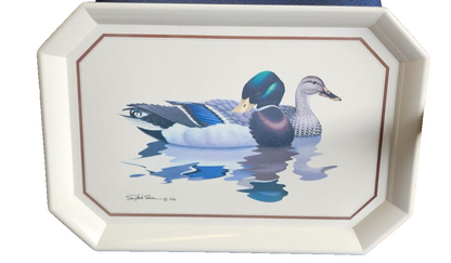 Brookpark Richard Sloan Ducks Large Melamine Tray 1980 20" x 13"